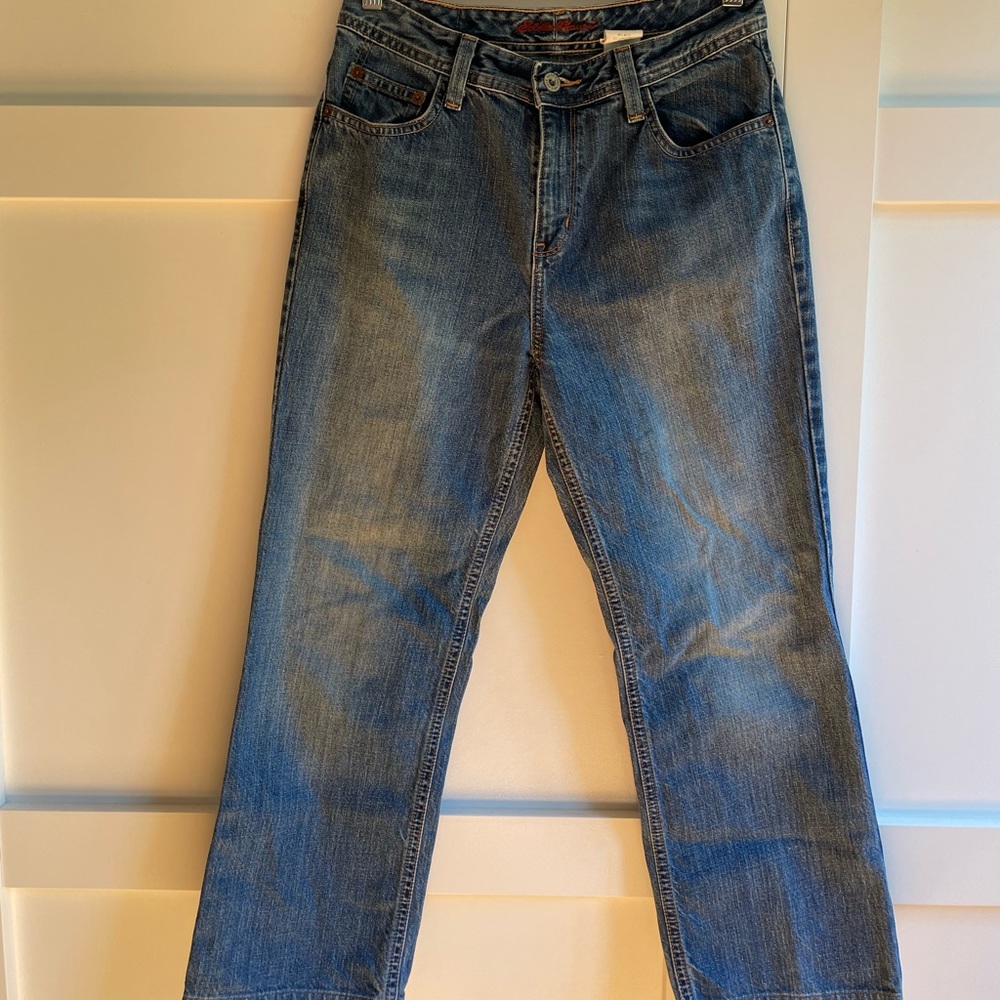 Eddie Bauer boot cut cropped jeans